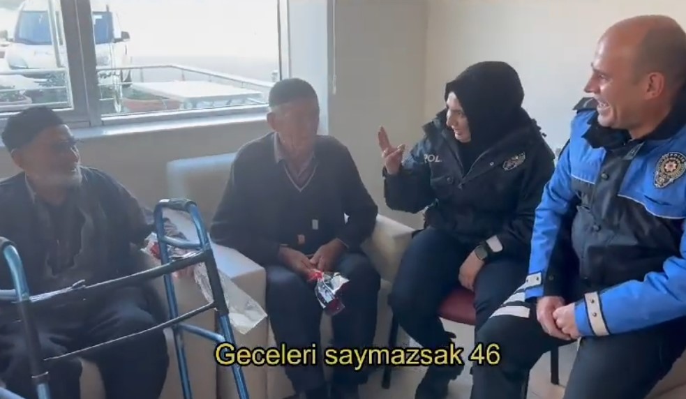 Emniyet Müdürlüğü Personelinden Huzurevi Ziyareti